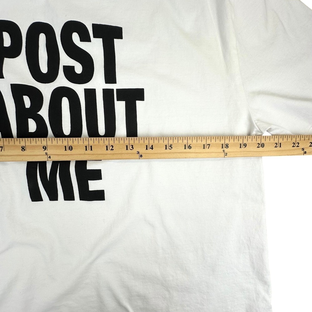 Zara Text T Shirt Tee Size Med Black/White Minimalist Post Ironic Streetwear - Picture 8 of 11